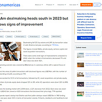 LatAm dealmaking heads south in 2023 but shows signs of improvement